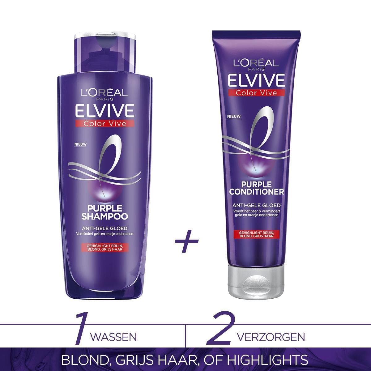 L'Oreal Paris Elvive Color-Vive Purple Shampoo Zilver Care 200ml