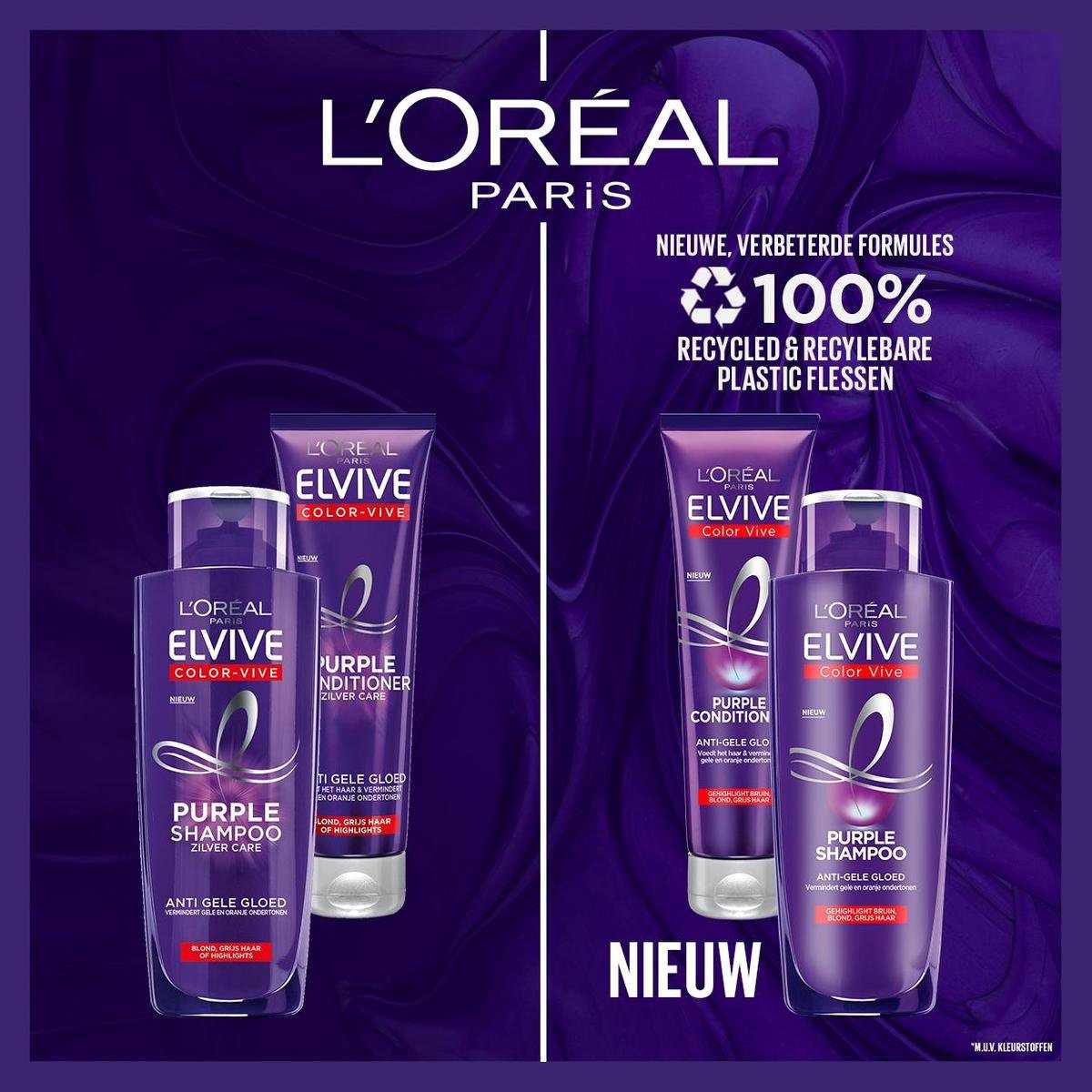 L'Oreal Paris Elvive Color-Vive Purple Shampoo Zilver Care 200ml