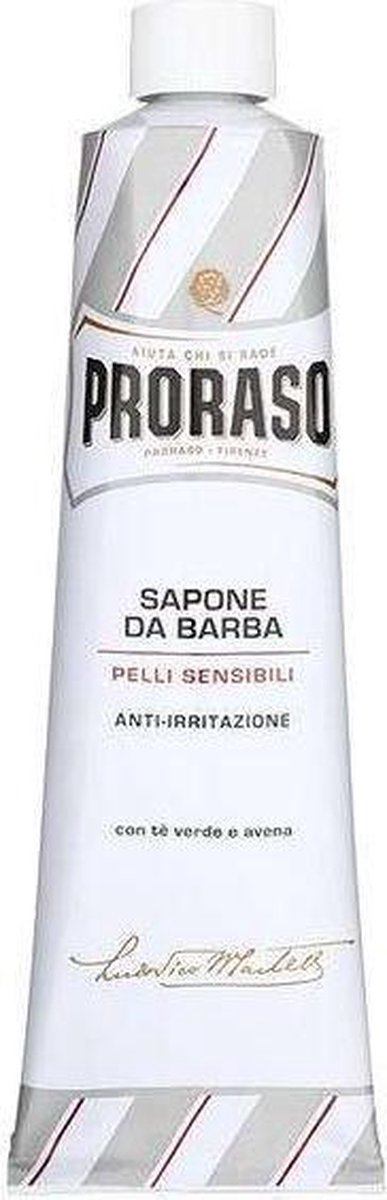 Proraso 150ml Scheercremee Thee Sensitive Skin - Groen
