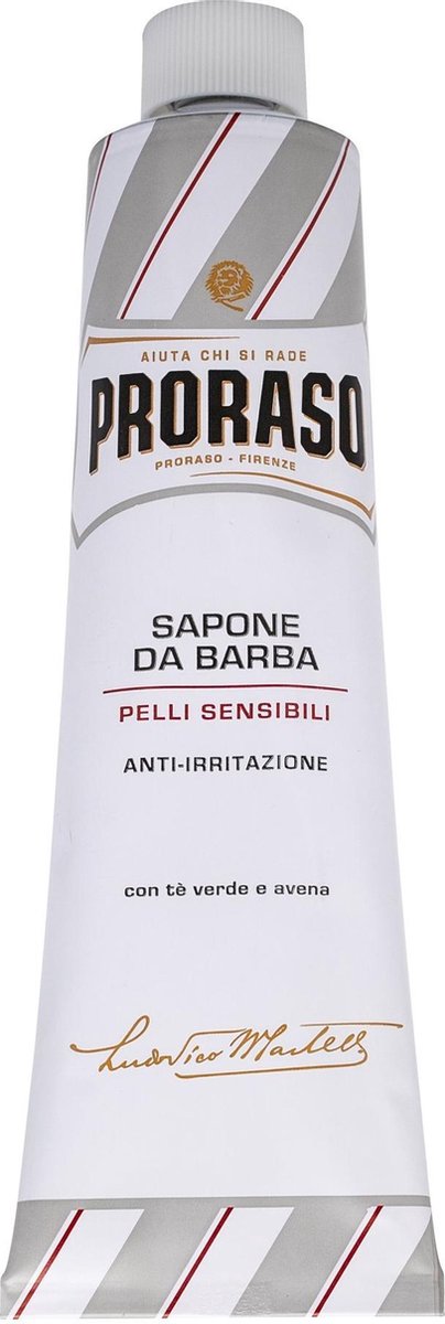 Proraso 150ml Scheercremee Thee Sensitive Skin - Groen