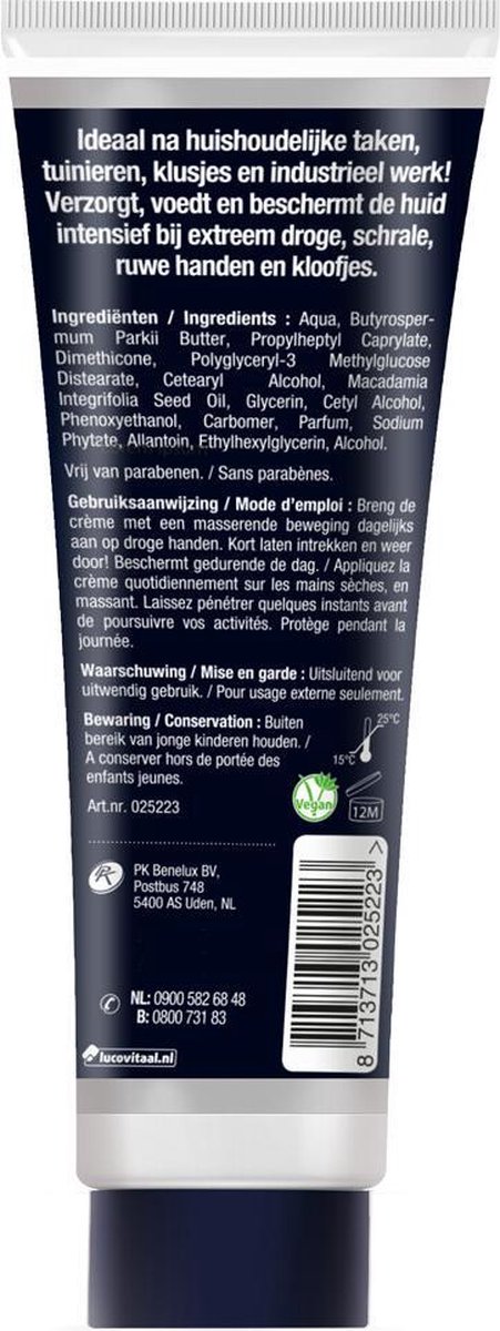 Lucovitaal Werkhanden Creme 100ml