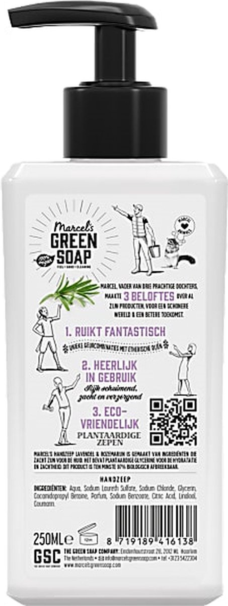 Marcel Green Soap Handzeep Lavendel Kruidnagel 250ml
