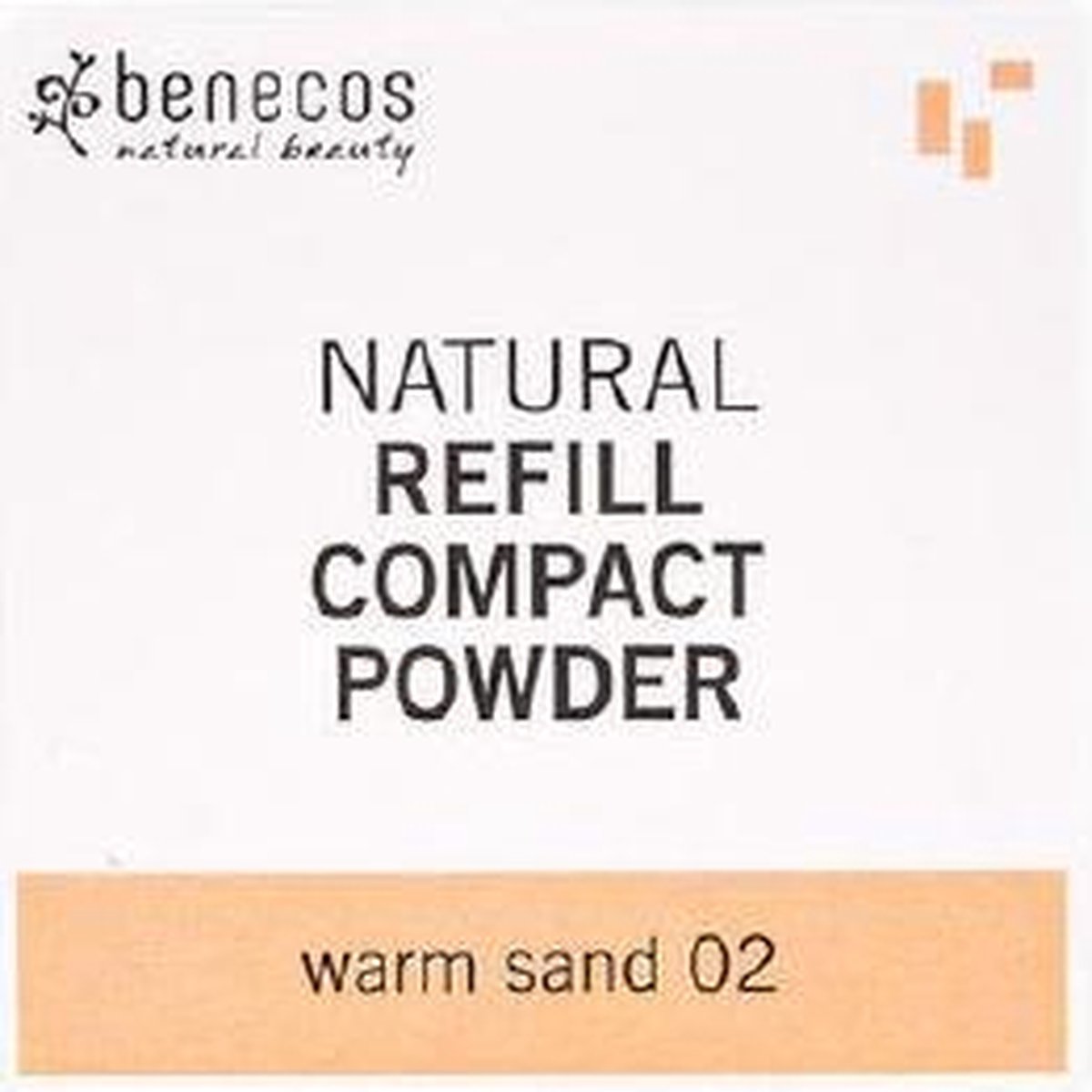 Benecos Natural Refill Compact Powder 02 Warm Sand