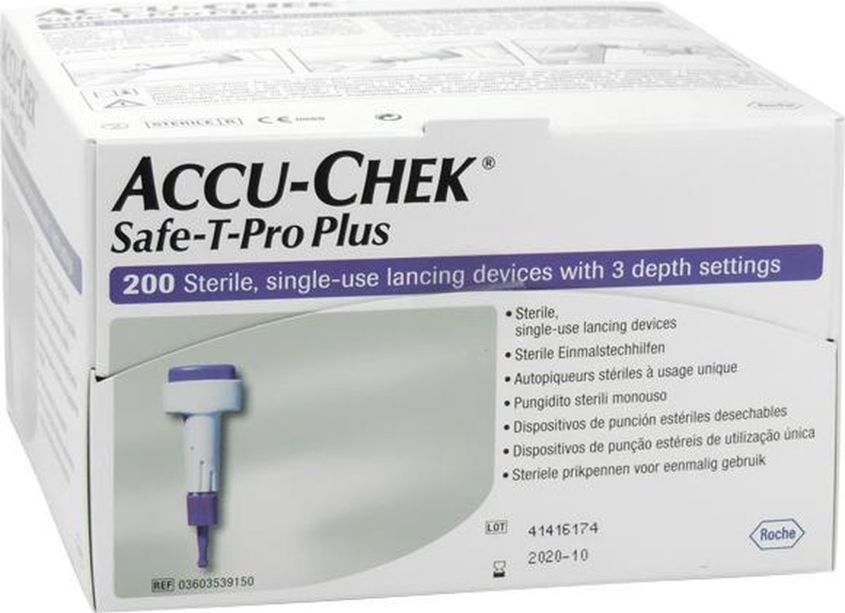 Roche Accu Chek Safe T-pro Pl Lancet