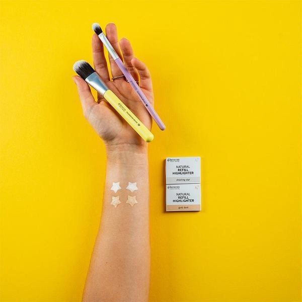 Benecos Natural Refill Highlighter Gold Dust - Silver