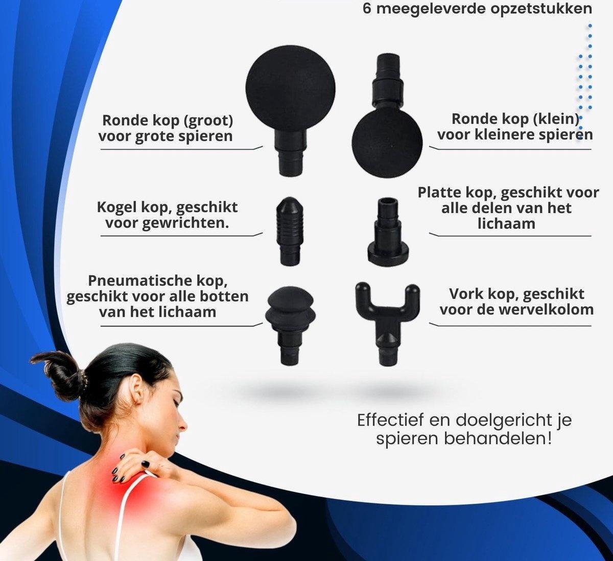 Orange Care Muscle Massage Gun Stuk - Zwart