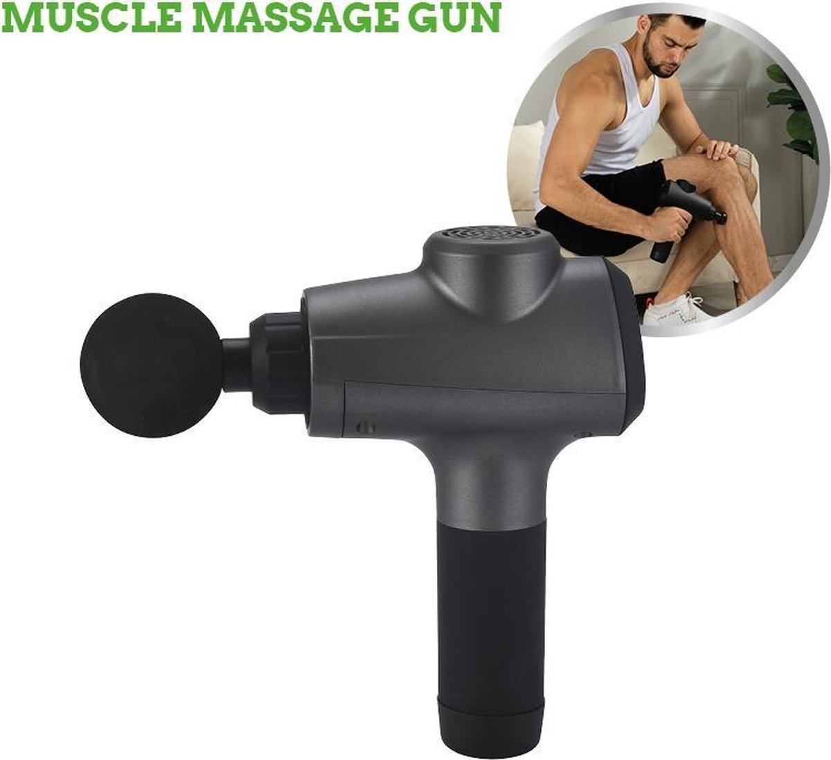 Orange Care Muscle Massage Gun Stuk - Zwart