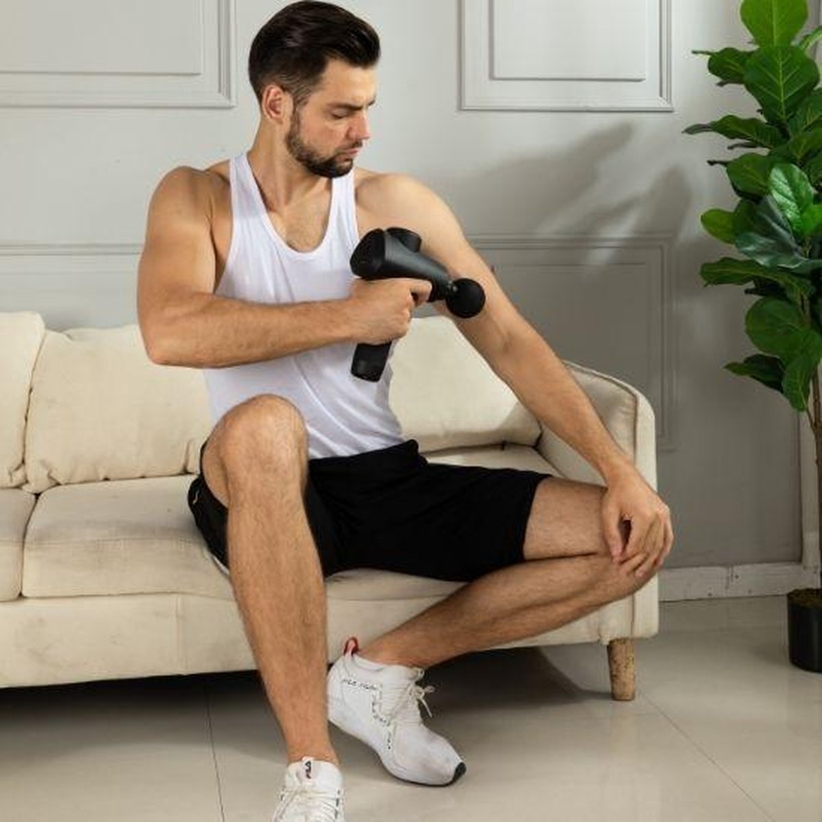 Orange Care Muscle Massage Gun Stuk - Zwart