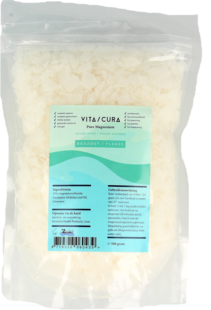 Vita Cura Vitacura Magn.zout/flakes Euc. 500gr