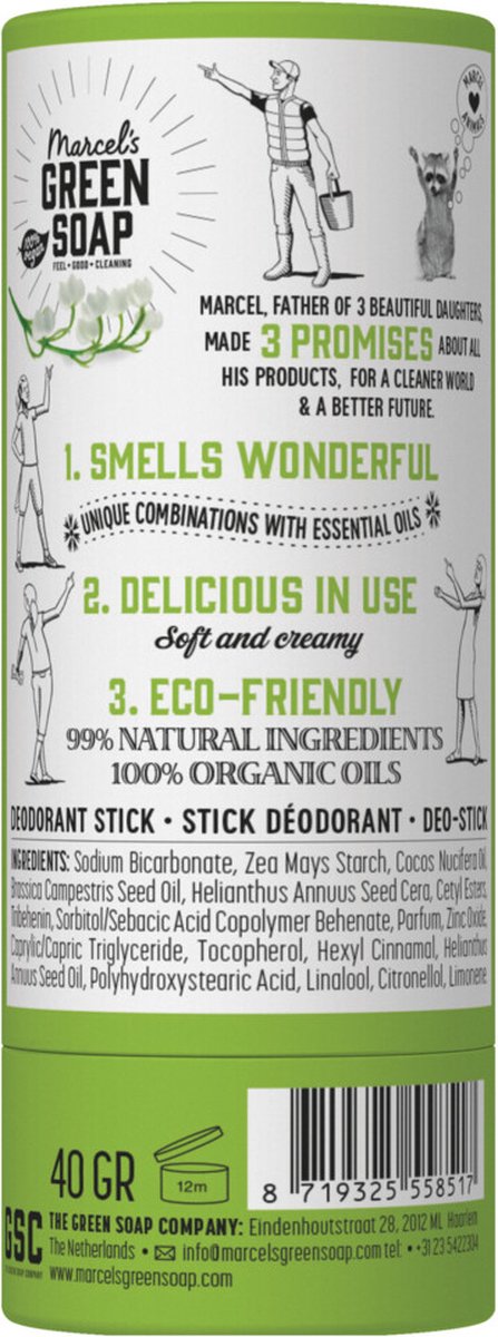 Marcels Green Soap Marcel Green Soap Tonka en Muguet Deo Stick 40GR