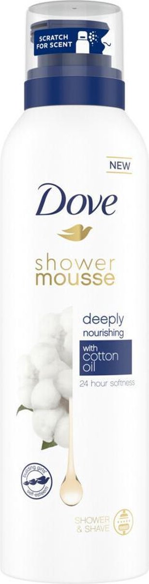 Dove Shower Foam Deeply Nourishing Cotton Oil 200ml