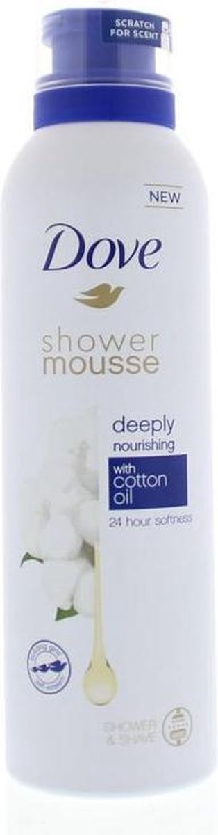 Dove Shower Foam Deeply Nourishing Cotton Oil 200ml