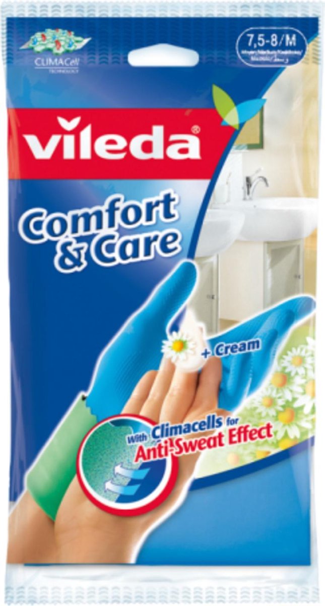 Handschoen Comfort and Care L 1 Paar - Blauw