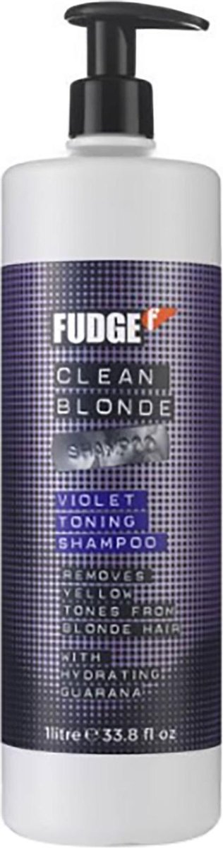 Fudge Professional Clean Blonde Violet Toning Shampoo 1000ml