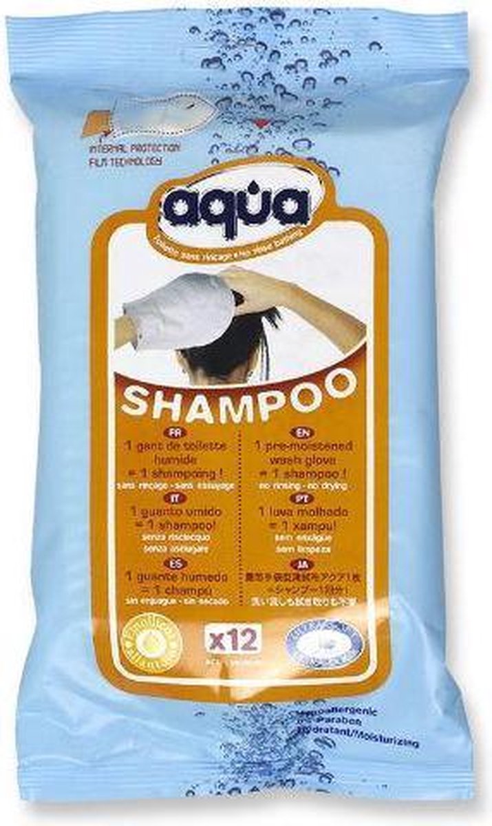 Aqua Washandjes Shampoo 12stuks