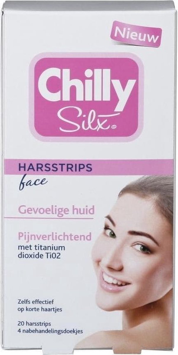 Chilly 20stuks Silx Harsstrips Face Gevoelige Huid
