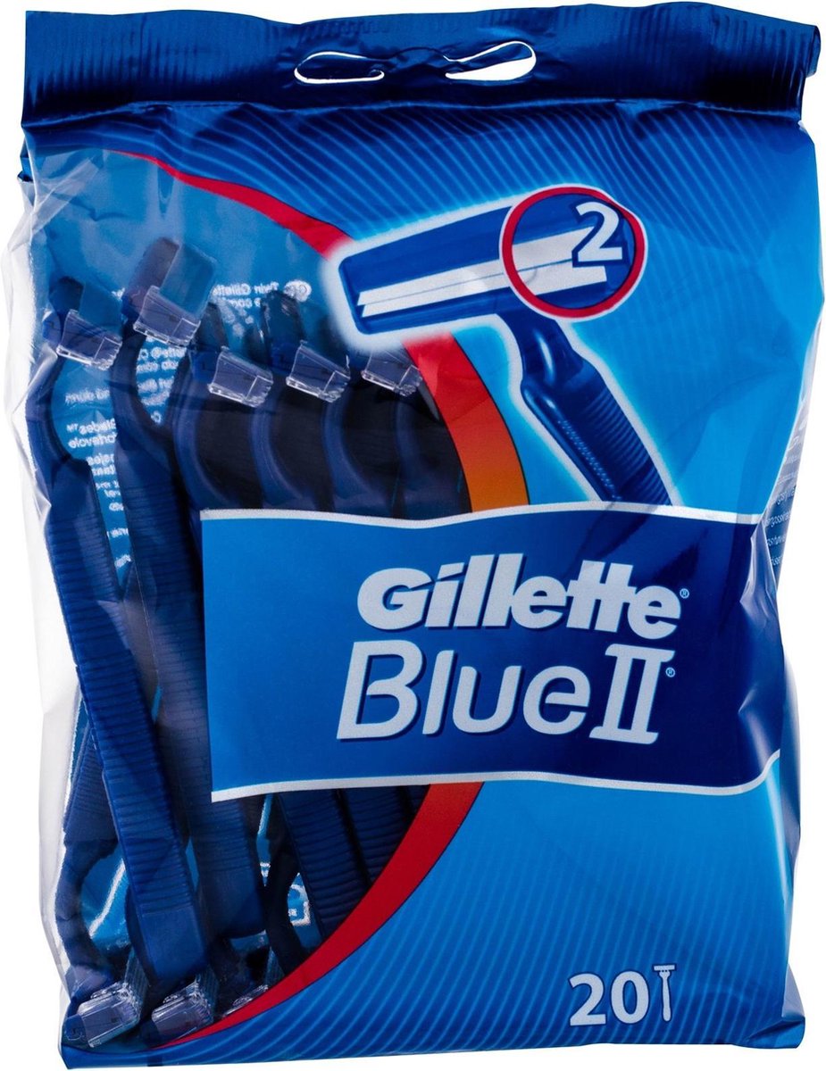 Gillette 20stuks Blue II Wegwerpscheermesjes
