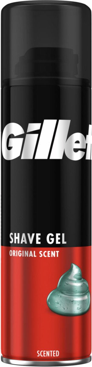 Gillette 6x200ml Basic Scheergel Regular Voordeelverpakking