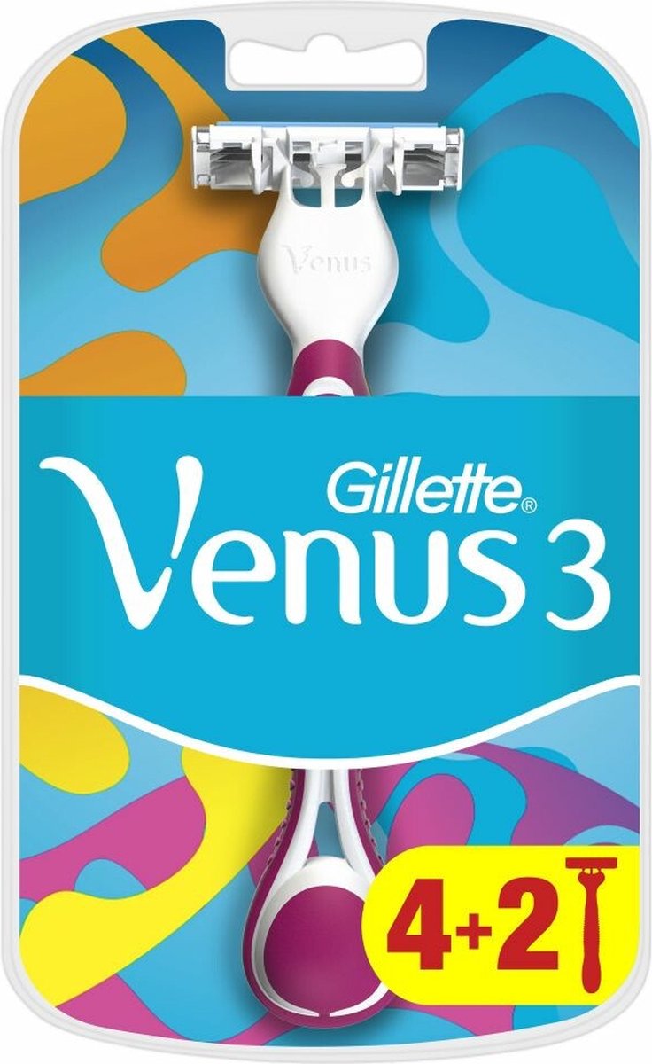 Gillette 6stuks Venus 3 Wegwerpscheermesjes