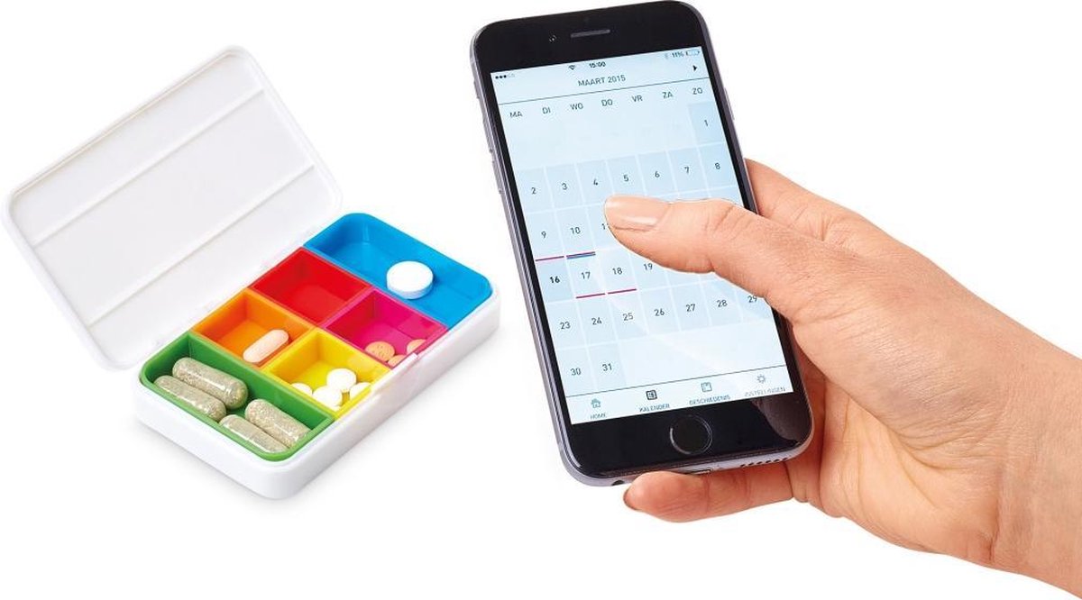 Vitility Health And Fitness Smart Pillendoosje - Wit