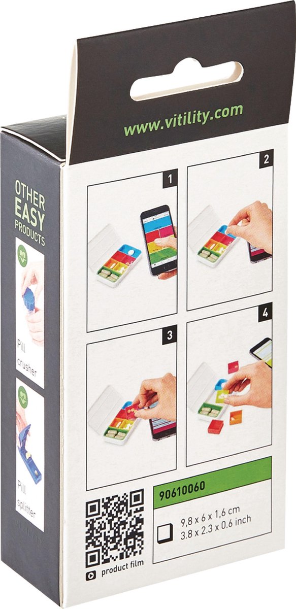 Vitility Health And Fitness Smart Pillendoosje - Wit