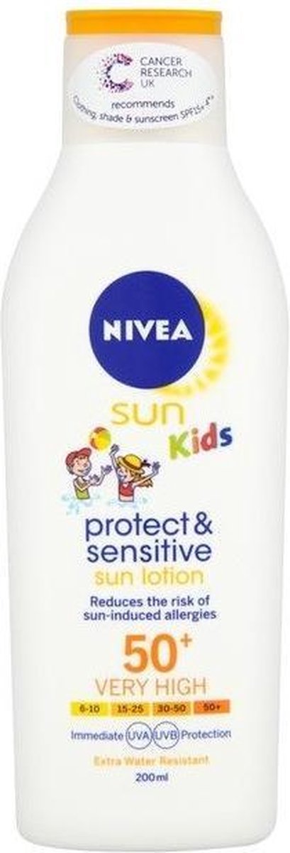 Nivea Sun Kids Protect Sensitive Lotion Factorspf50