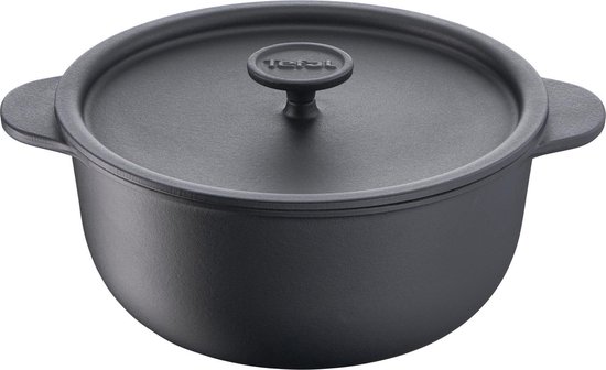 Tefal Tradition Gietijzeren Braadpan 24 cm - Zwart