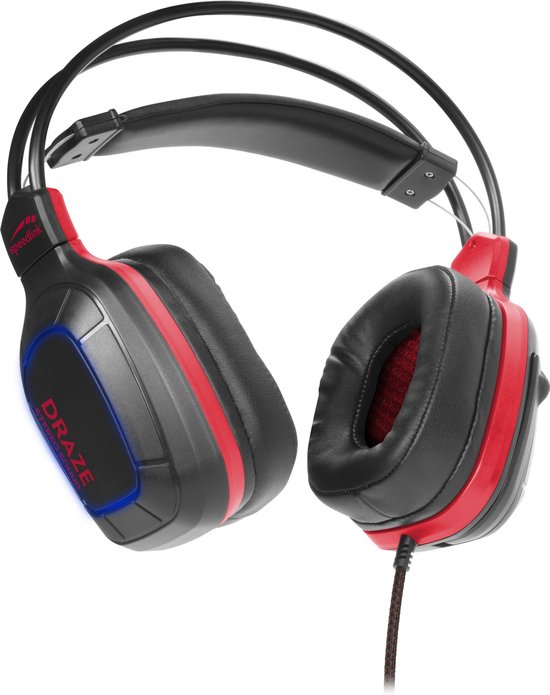 Speedlink Draze Gaming Headset -/Rood - PC - Zwart