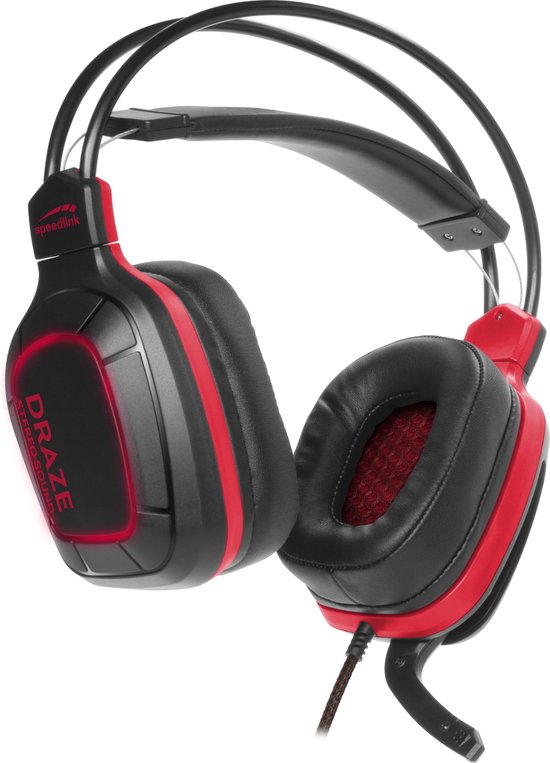 Speedlink Draze Gaming Headset -/Rood - PC - Zwart