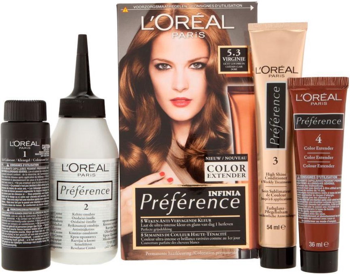 L'Oreal Paris L´Oréal Paris 5.3 Virginie Preference Haarkleuring - Bruin