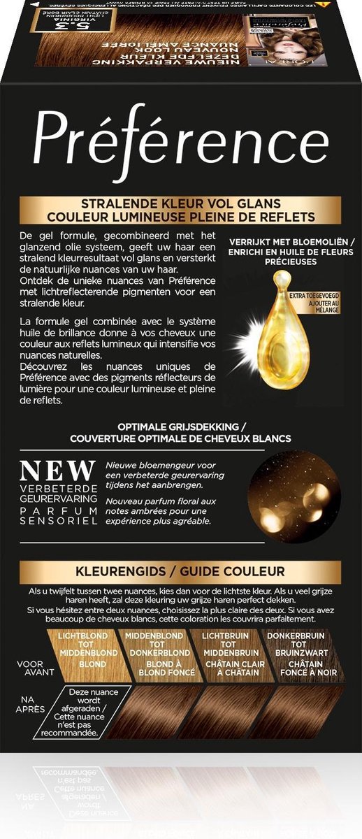 L'Oreal Paris L´Oréal Paris 5.3 Virginie Preference Haarkleuring - Bruin