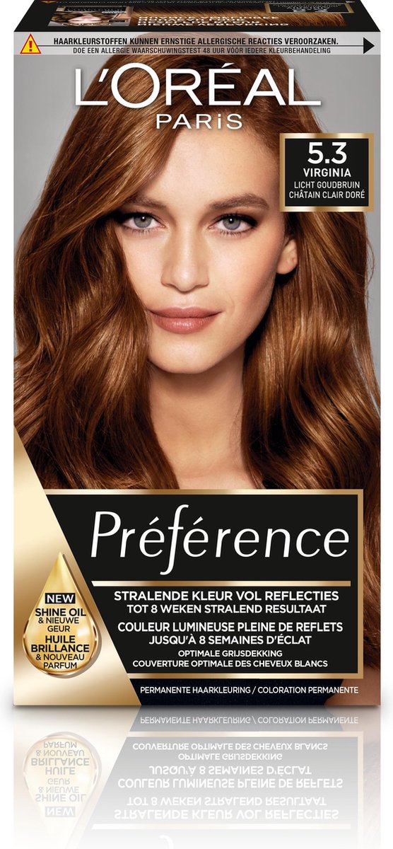 L'Oreal Paris L´Oréal Paris 5.3 Virginie Preference Haarkleuring - Bruin