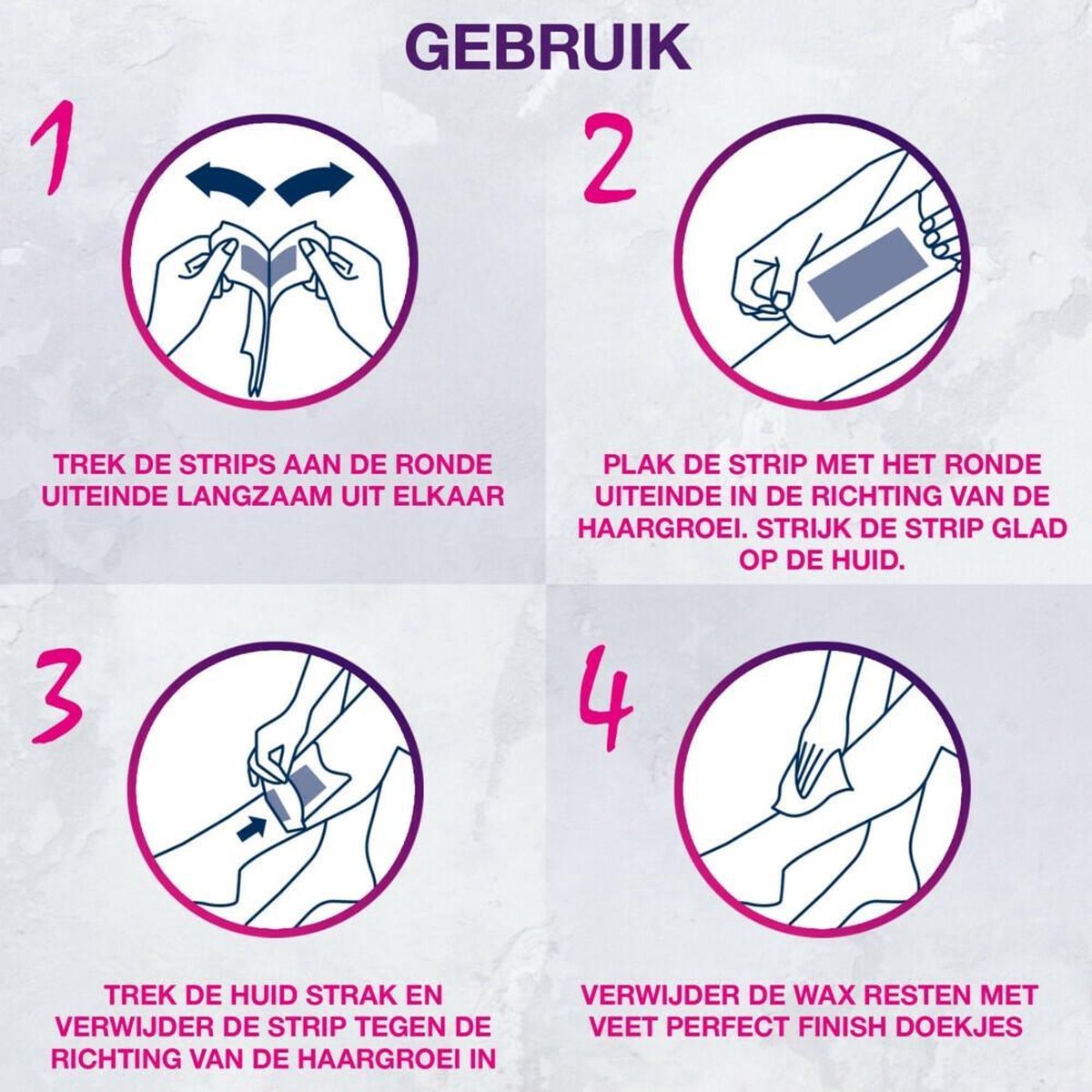 Veet 40stuks Koude Waxstrips Droge Huid