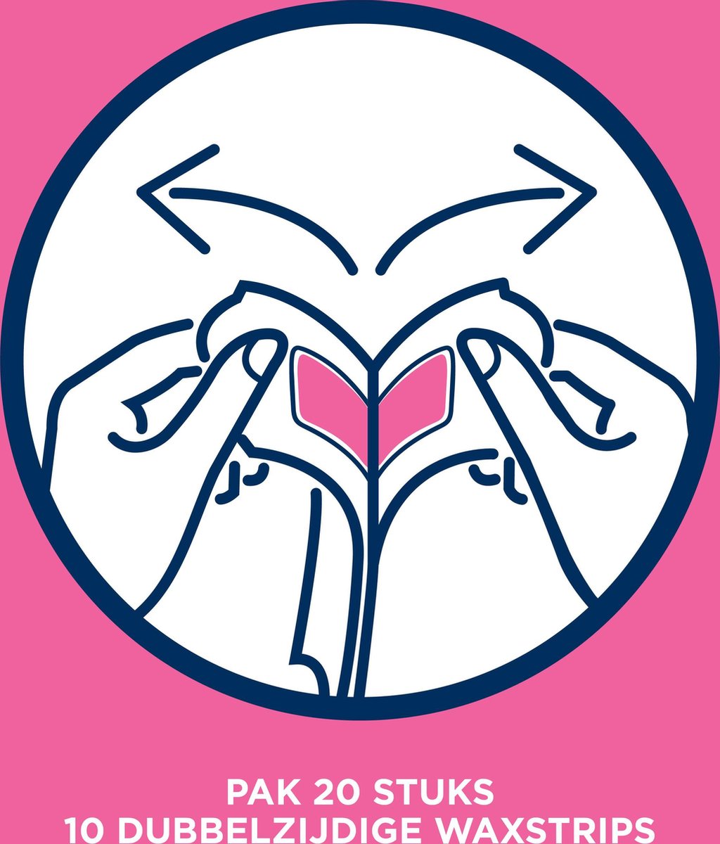 Veet 20stuks Koude Waxstrips Benen En Lichaam Gevoelige Huid