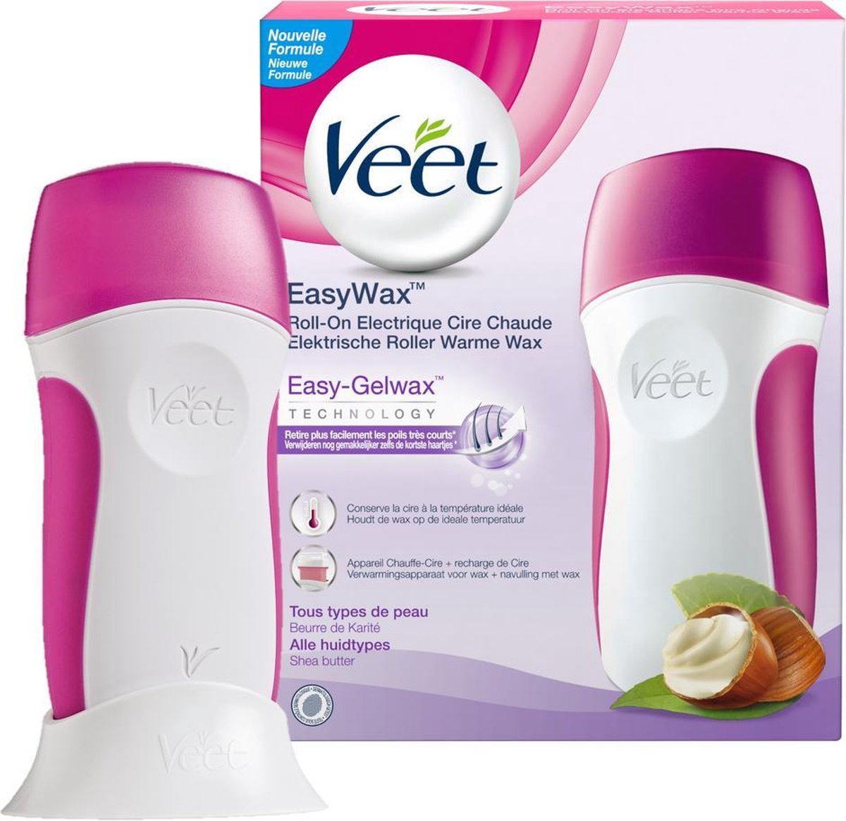 Veet 1stuk Easy Wax Starterkit - Roze