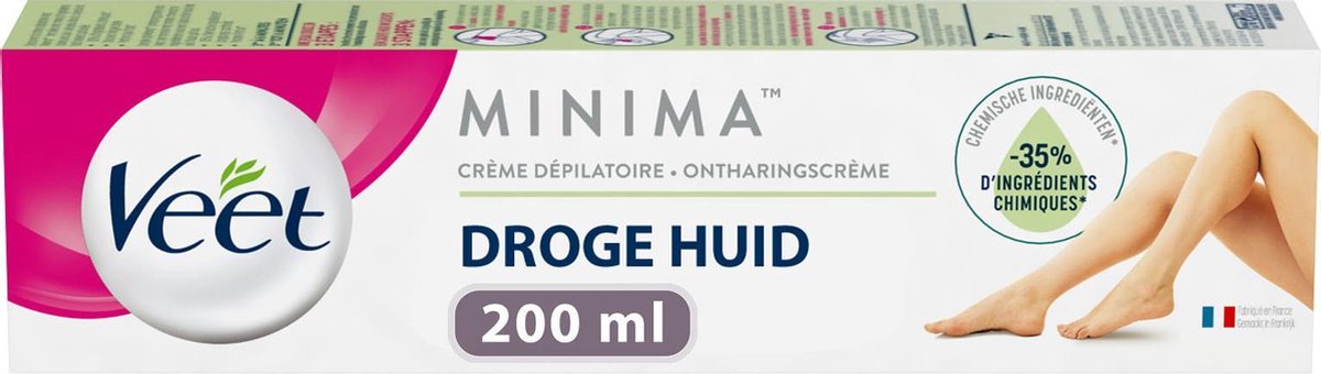 Veet 200ml Ontharingscreme Minima Droge Huid