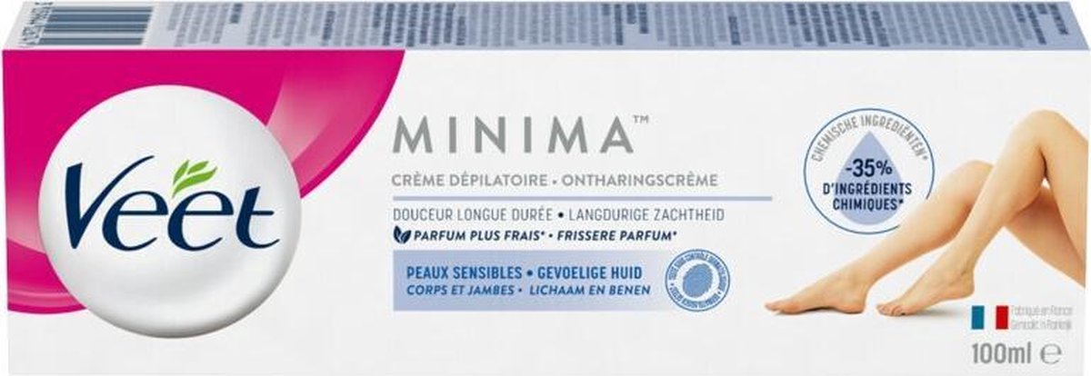 Veet 100ml Ontharingscreme Minima Gevoelige Huid
