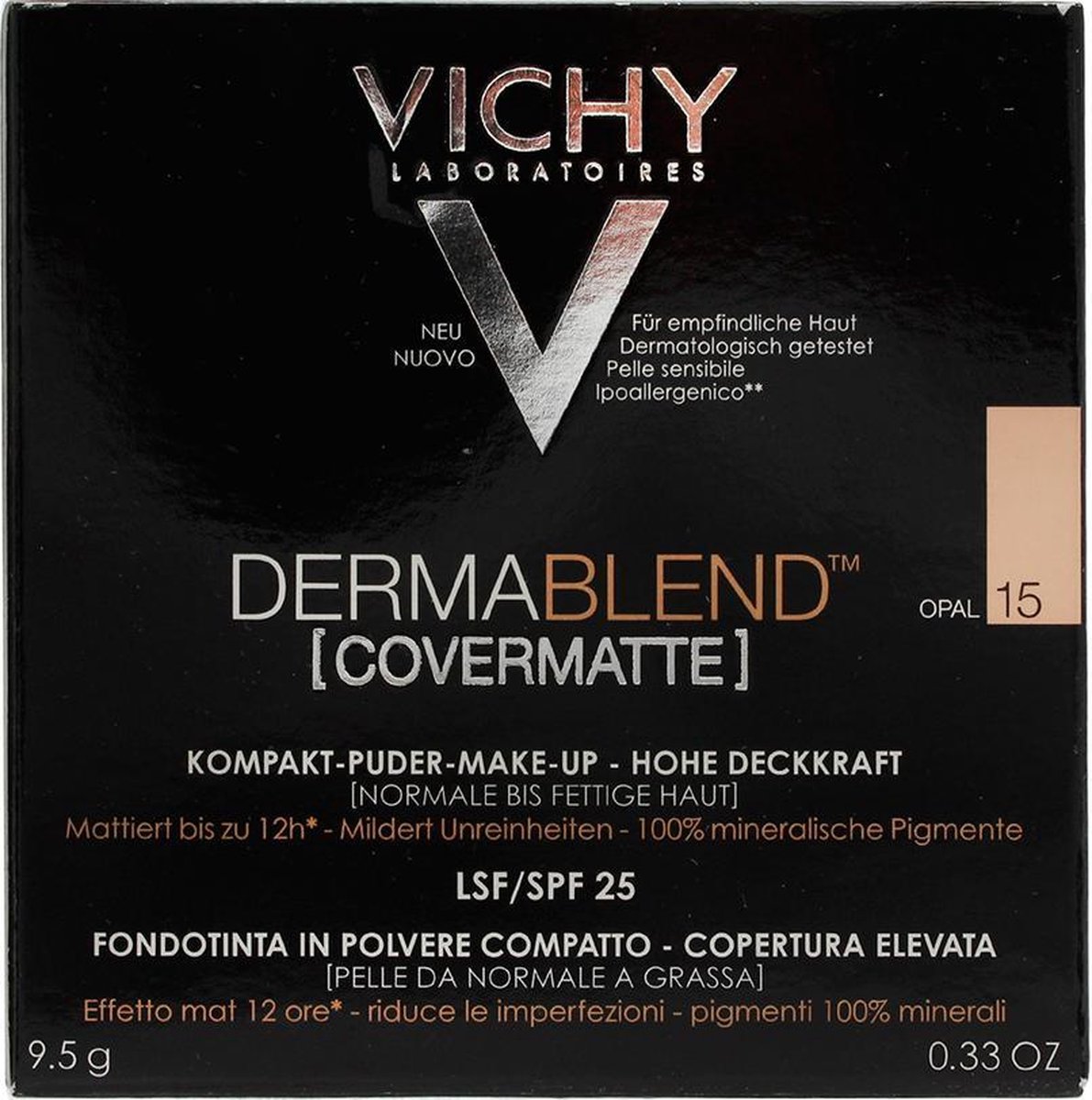 Vichy Dermablend Covermatte Powder Foundation 15 Opal