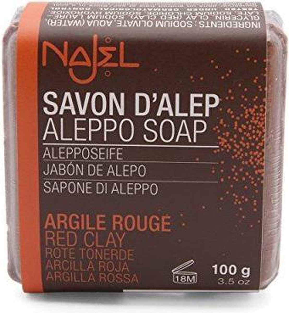 Najel Rode Klei Scrub 100g