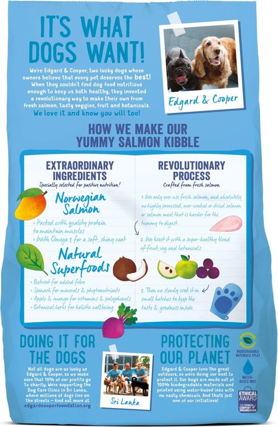 Edgard&Cooper Yummy Norwegian Salmon Adult Zalm&Rode Biet&Appel - Hondenvoer - 700 g