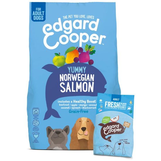 Edgard&Cooper Yummy Norwegian Salmon Adult Zalm&Rode Biet&Appel - Hondenvoer - 700 g