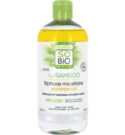 So Bio Etic SO'BiO étic Waterproof Biphase Micellair Water Make-up remover 500ml