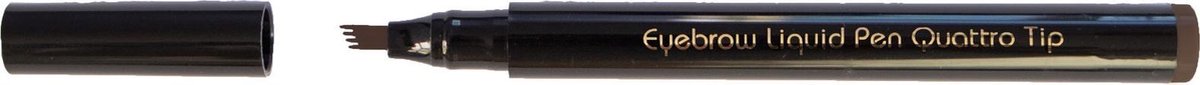 Christian Faye Dark Brown Eyebrow Liquid Quattro Tip Wenkbrauwpotlood 1.3 g - Zwart