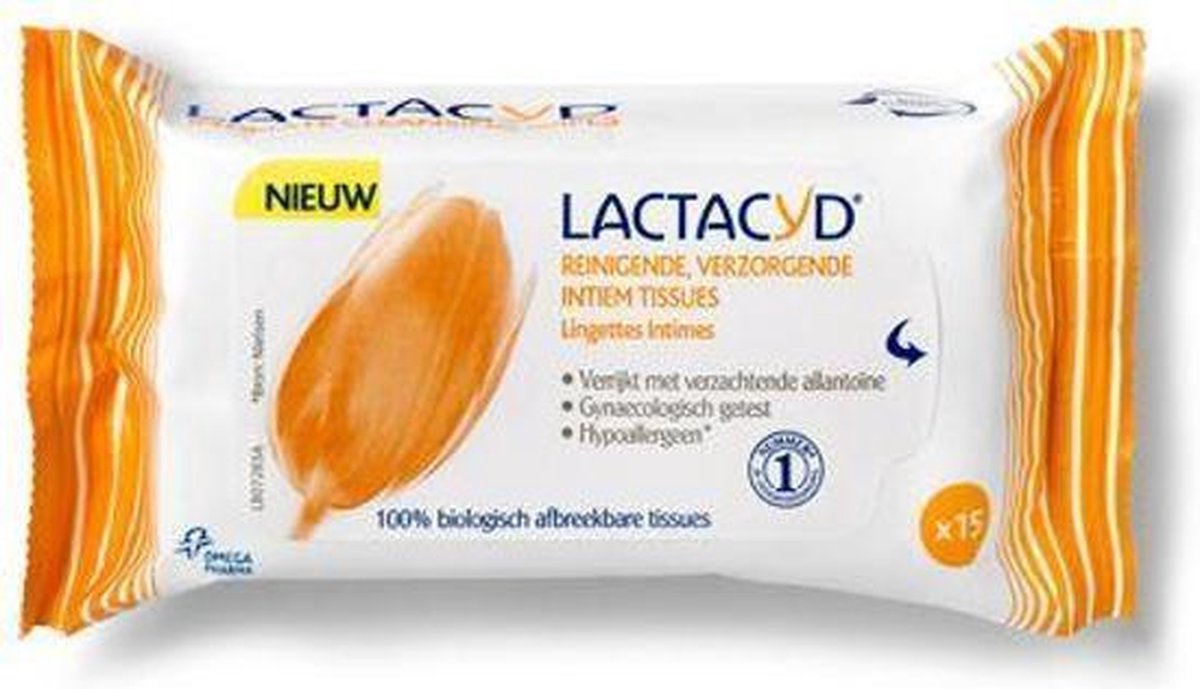 Lactacyd Verzorgende Tissues Intieme Zone Verfrissingsdoekjes