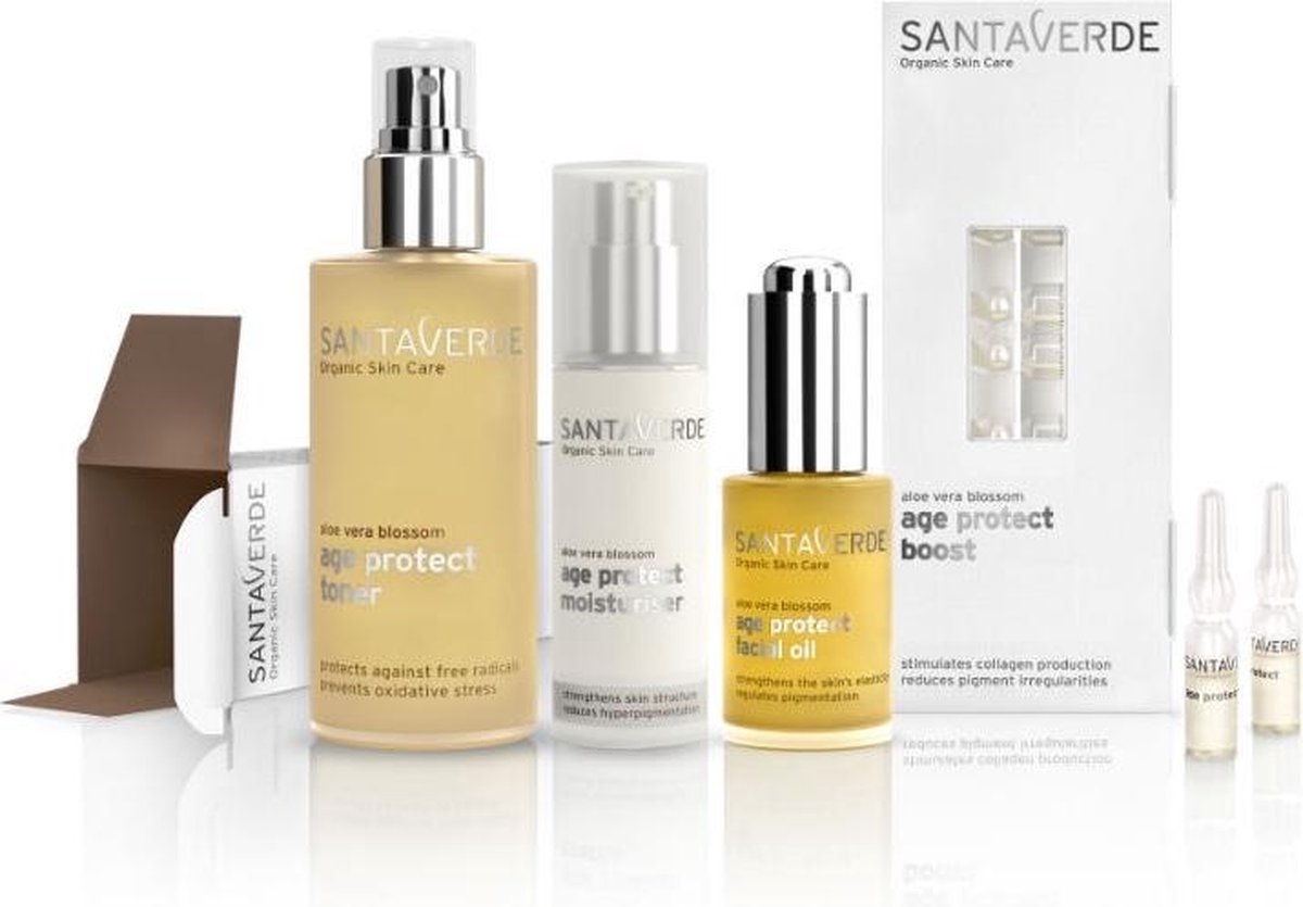 Santaverde Santa Aloe Vera Age Protect Facial Oil Gezichtsolie 30ml - Groen