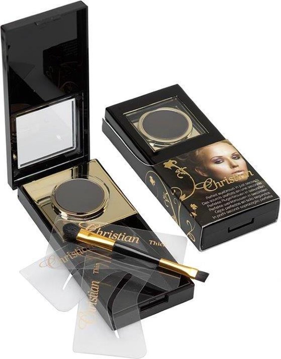 Christian Faye Black Eyebrow Powder Wenkbrauwpoeder 3g - Zwart