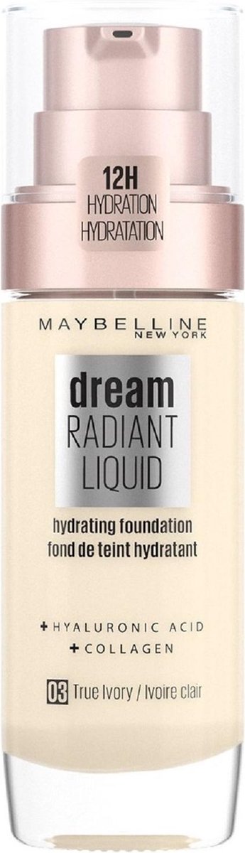 Maybelline New York 03 - True Ivory Dream Radiant Liquid Foundation 30ml