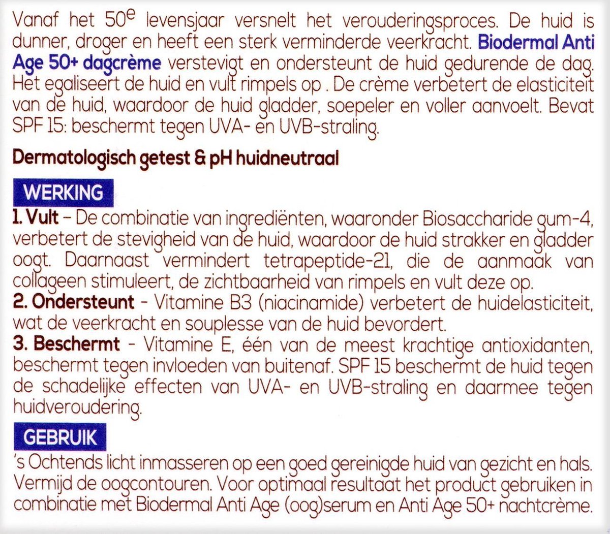 Biodermal Anti Age 50+ Dagverzorging 50ml