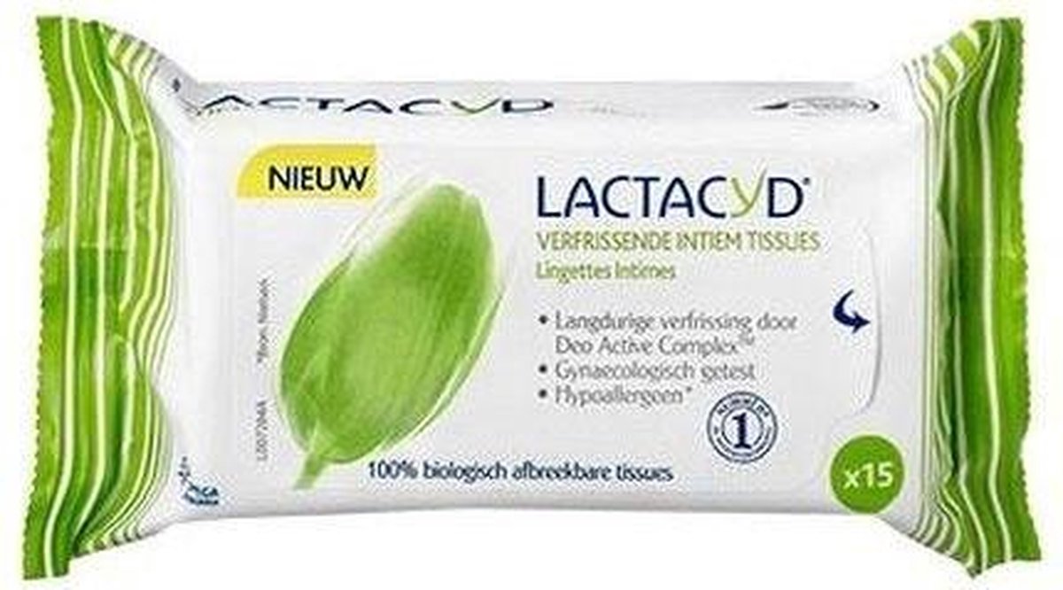 Lactacyd Verfrissende Tissues Intieme Zone Verfrissingsdoekjes
