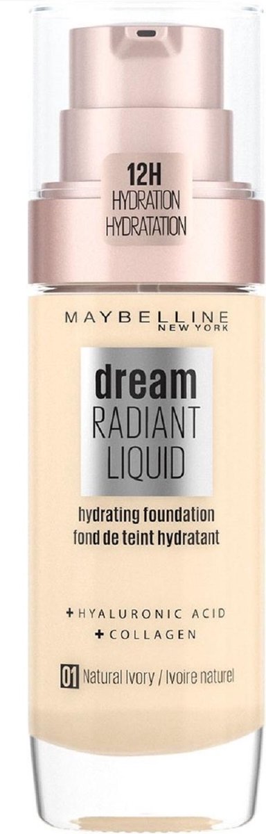 Maybelline New York 1 - Natural Ivory Dream Radiant Liquid Foundation 30ml